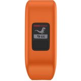 Siliconen sport polsband voor Garmin Vivofit JR  maat: Small (Orange)