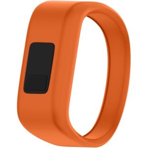 Siliconen sport polsband voor Garmin Vivofit JR  maat: Small (Orange)