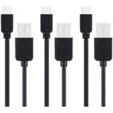 3 stuks HAWEEL 1m High Speed Micro-USB naar USB Data Sync laad Kabel Kits  Voor Samsung Galaxy  Huawei  Xiaomi  LG  HTC en andere Smart Phones