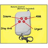 Draadloze afstandsbediening 433MHz 12V Sleutelhanger Key Telecontrol voor PSTN GSM Home inbraakbeveiliging alarm systeem