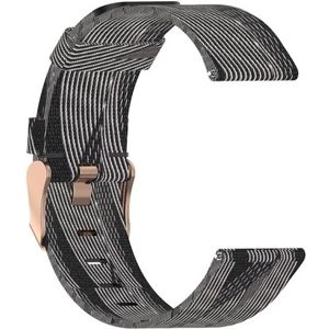 Voor Huawei B5 nylon band (zwart witte strepen)