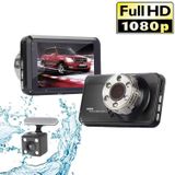 T638 + Auto DVR USB Verborgen Dual-Lens Driving Recorder HD Draai Video Monitor