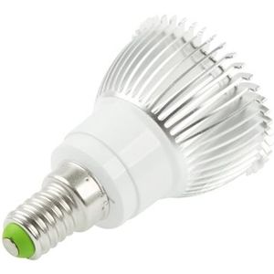 E14 3W LED Spotlight gloeilamp  3 geleid  wit licht  6000-6500K  AC 220V