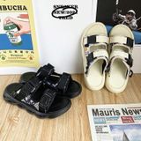 Casual Open Toe Breathable Beach Slippers Beach Sandals For Men  Size: 39(Black)