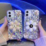 Voor iPhone 11 Pro Zonnebloemhouder Handset Diamond PC-telefoonhoesje