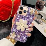 Voor iPhone 11 Pro Zonnebloemhouder Handset Diamond PC-telefoonhoesje