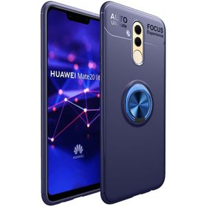 Schokbestendige TPU geval voor Huawei mate 20 lite  met houder (blauw)