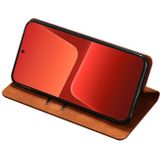Voor Xiaomi 13 Skin Feel Magnetic Horizontal Flip lederen telefoonhoes