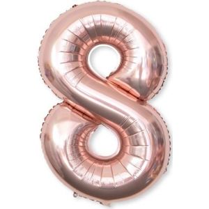 2 stuks 40 inch aluminium folie nummer ballonnen verjaardag bruiloft verlovingsfeest decor Kids bal Supplies (8-Champaign goud)