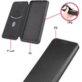 Voor LG Stylo 7 5G Carbon Fiber Texture Magnetische Horizontale Flip TPU + PC + PU Lederen Case met Card Slot (Roze)