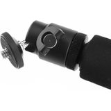 ST-54 Uitschuifbare handbare telescopische monopodhouder wand + statief + schroef voor GoPro 4 / 3 + / 3 / 2 / 1 (Zwart)