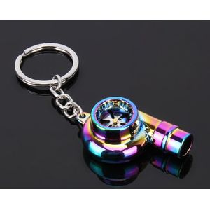 Kleurrijke auto turbocompressor gevormd hangertje zink legering sleutelhanger Keyring