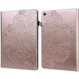 Voor Huawei MediaPad M5 Lite 10 Peacock Relif Patroon TPU + PU Lederen Tablet Case (Rose Gold)