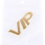 VIP-Shape glanzende metalen auto gratis Sticker(Gold)