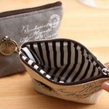 4 PC'S Vintage mini Coin Purse Pouch tas houders cadeau portefeuilles klassieke nostalgische opbergtas (grijs)