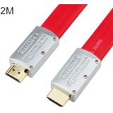 Ult-Unite 4k Ultra HD vergulde HDMI naar HDMI platte kabel  kabellengte: 2m