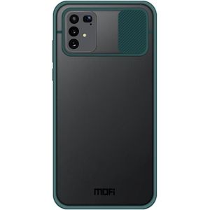 Voor Samsung Galaxy S10 Lite MOFI Xing Dun Series PC + TPU Anti-peep Waterproof and Anti-drop All-inclusive Protective Shell  Translucent Frosted(Green)