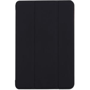 Horizontale Flip lederen draagtas met drie-vouwen houder & slaap / Wake-up functie voor iPad mini 4(Black)