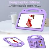 Voor Samsung Galaxy Tab A9 Handvat Kickstand Kinderen EVA Schokbestendige Tablet Case (Licht Paars)