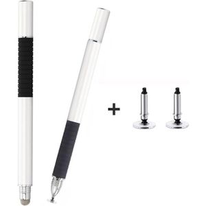 AT-31 Geleidende stoffen kop + Precision Sucker Capacitieve penkop 2-in-1 handschriftstylus met 2 pennenkoppen