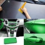 Autoklever met decoratieve 3D Carbon Fiber PVC  grootte: 127cm x 50cm(Green)