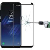 Voor Galaxy S8 / G950 0 26 mm 9H oppervlaktehardheid 3D Explosieveilig niet-volledig scherm gebogen zaak vriendelijke gehard glas Film met Adhesive(Black)