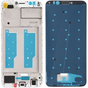 Front behuizing LCD-frame bezel voor Huawei Honor Play 7C (wit)