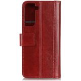 Voor Samsung Galaxy S30 Ultra Peas Crazy Horse Texture Horizontale Flip Lederen case met Holder & Card Slots & Wallet(Red)
