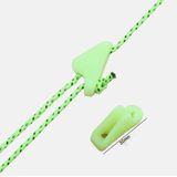 10 stuks outdoor lichtgevende touw gesp fluorescentie tent driehoek Buckle alert herinnering toevallig gevaar tent wind touw Adjuster