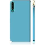 Voor Huawei P30 Imitated Mirror Surface Horizontal Flip Leather Case met Holder & Card Slots & Wallet & Lanyard(Blue)