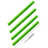 OQSPORT 12 stuks fietswiel sprak Reflector reflecterende Mount Clip Tube waarschuwing licht Strip(Green)