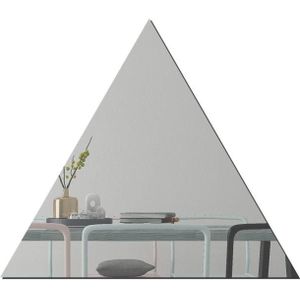 YM300 16 stks / set Home Personal Muurstickers DIY Acryl Muur Decoratieve Spiegel (Triangle Silver)