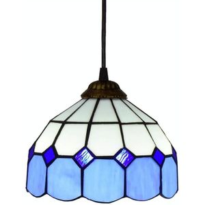 YWXLight 8 inch Eenvoudige stijl Glas-in-lood restaurant Bar Pendent Lamp