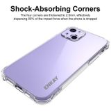 Hat-Prince Enkay Clear TPU Schokbestendig Zachte Case Drop Protection Cover + Clear HD gehard glasbeschermerfilm voor iPhone 13 Mini