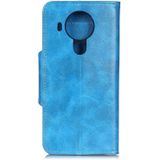 Voor Nokia 5.4 Crazy Horse Texture Horizontale Flip Lederen Case met Houder > 6-Card Slots > Portemonnee (Blauw)