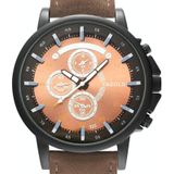 Yazol 322 Arabische cijfers Dial Sport Riem Horloge Mannen Lichtgevend Business Quartz horloge (Blue Lade Black Belt)