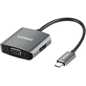 Originele Lenovo C02 USB-C / Type-C naar HDMI + VGA Converter