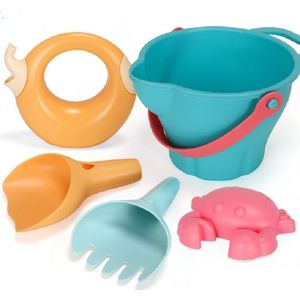 5 in 1 buiten spelen water spelen zand zachte siliconen materiaal gereedschap kinderen spelen WaterToy set