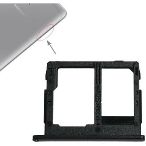 SIM-kaarthouder + Micro SD Card lade voor Galaxy Tab een 8.0 / T380 / T385 (zwart)