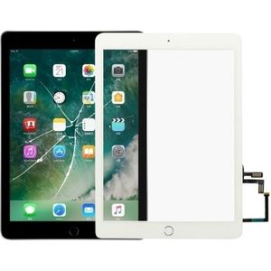 Touch panel met Home-toets Flex kabel voor iPad 5 9 7 inch 2017 A1822 A1823 (wit)