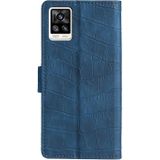 Voor vivo V20 Skin Feel Crocodile Texture Magnetische Sluiting Horizontale Flip PU Lederen Case Met Houder & Card Slots & Portemonnee