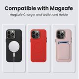 Voor iPhone 15 Pro Max Imitatie Vloeistof Huidgevoel Plating Magsafe Kaarttas Telefoonhoesje