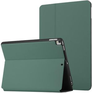 Voor iPad 9.7 2018 & 2017 Dual-vouwen Horizontale Flip Tablet Leren Case met Houder & Sleep / Weks-Up-functie