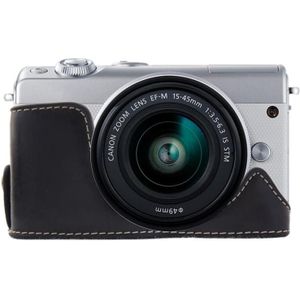 1/4 inch Draad PU lederen camera Halve Case Base voor Canon EOS M100