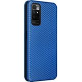 Voor Xiaomi Redmi Note 11 / Opmerking 11s Global Carbon Fiber Texture Magnetische Horizontale Flip PU-telefoonhoes