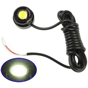3W waterdichte Eagle Eye magnetische witte LED licht voor voertuigen (zwart)