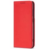 Voor Samsung Galaxy A42 Sterke Magnetisme Liquid Feel Horizontale Flip Lederen case met Holder & Card Slots & Wallet(Red)