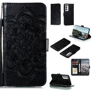 Voor OPPO Find X3 / Find X3 Pro Mandala Embossing Patroon Horizontale Flip PU Lederen Case met Houder & Card Slots &Walle &Lanyard (Zwart)