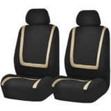 Universele autostoel cover polyester stof autostoel covers autostoel cover voertuig zetel beschermer interieur accessoires 4 STKS set beige