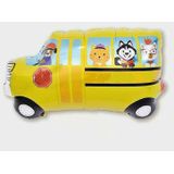 Baby Birthday Party set kinderen speelgoed auto aluminium ballon  stijl: schoolbus